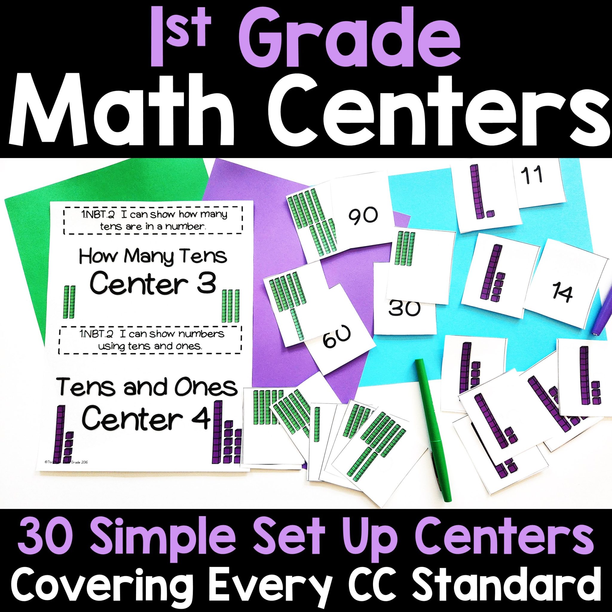 Easy to Use Common Core Math Centers - Thrifty in Third Grade