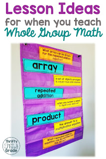 Sometimes, it makes sense to introduce your math objective for the day during small group, or guided math, time. On these days, you may wonder what you should be doing during your Whole Group Math time? This post includes several ideas!