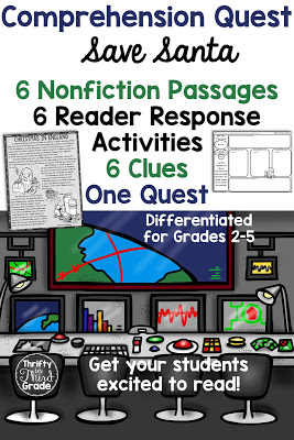 Comprehension Quests are a fun way to practice nonfiction reading passages along with standards aligned reader response activities. You can use this quest to teach your students about holidays around the world! After each passage, students will earn a clue that gets them one step closer to solving the quest!