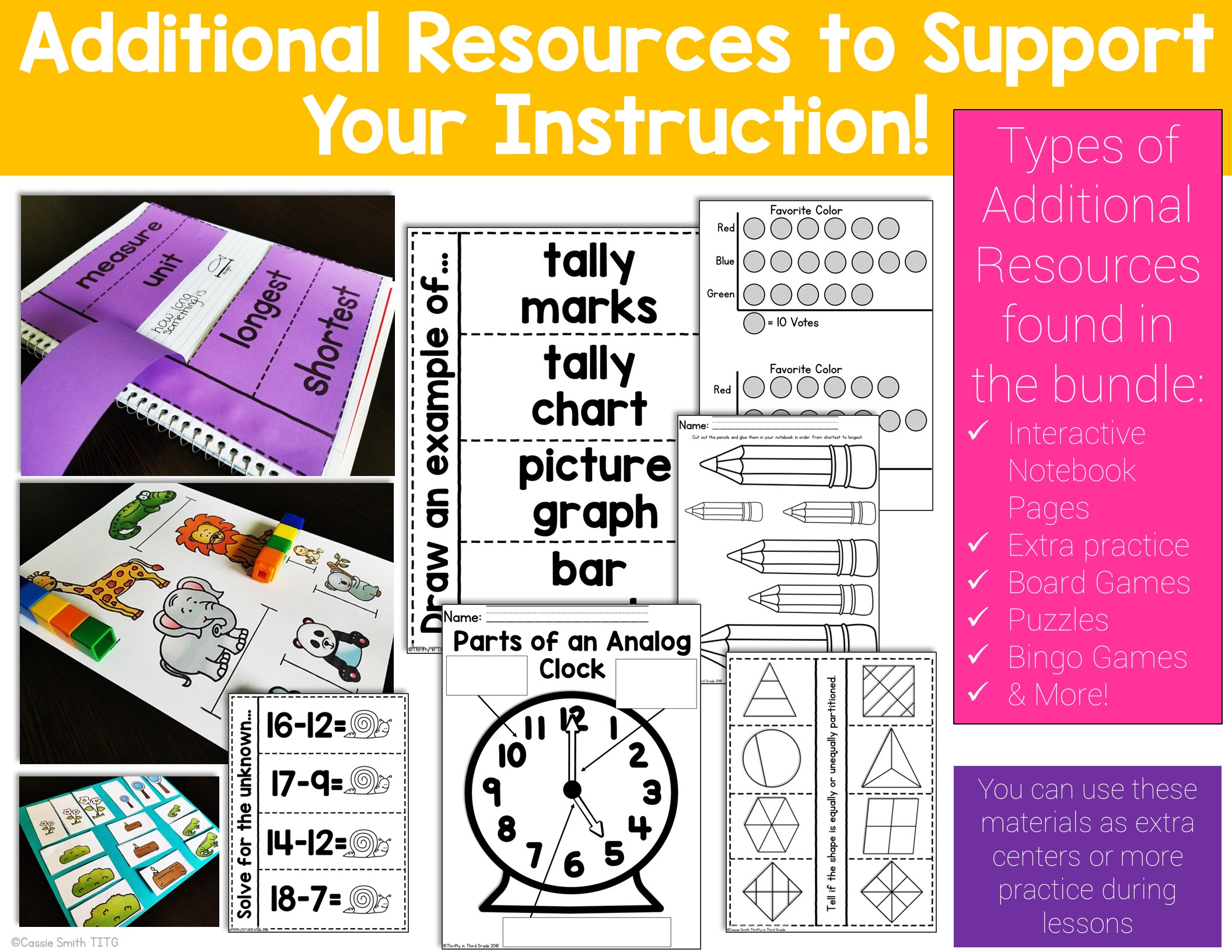 1st Grade Guided Math -Year Long Bundle - Image 11