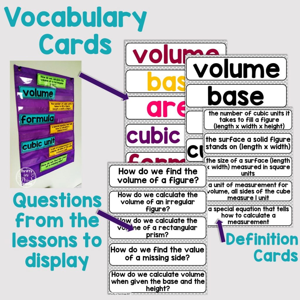 5th Grade Guided Math -Unit 13 Volume - Thrifty in Third Grade