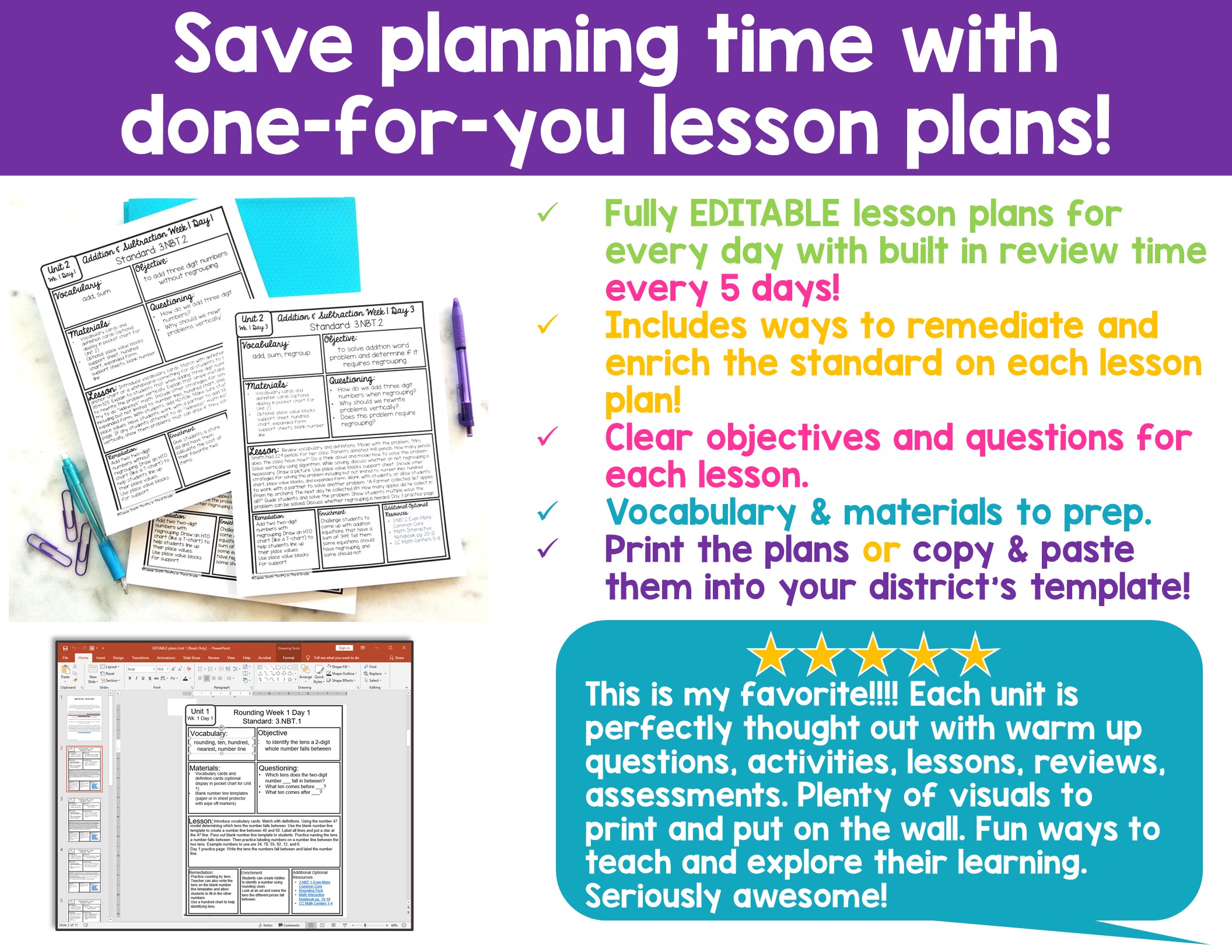 1st Grade Guided Math -Year Long Bundle - Image 5