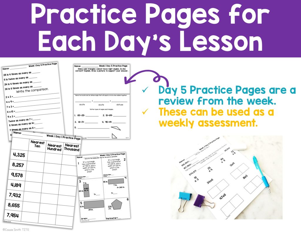 4th Grade Guided Math -Year Long Bundle - Thrifty in Third Grade