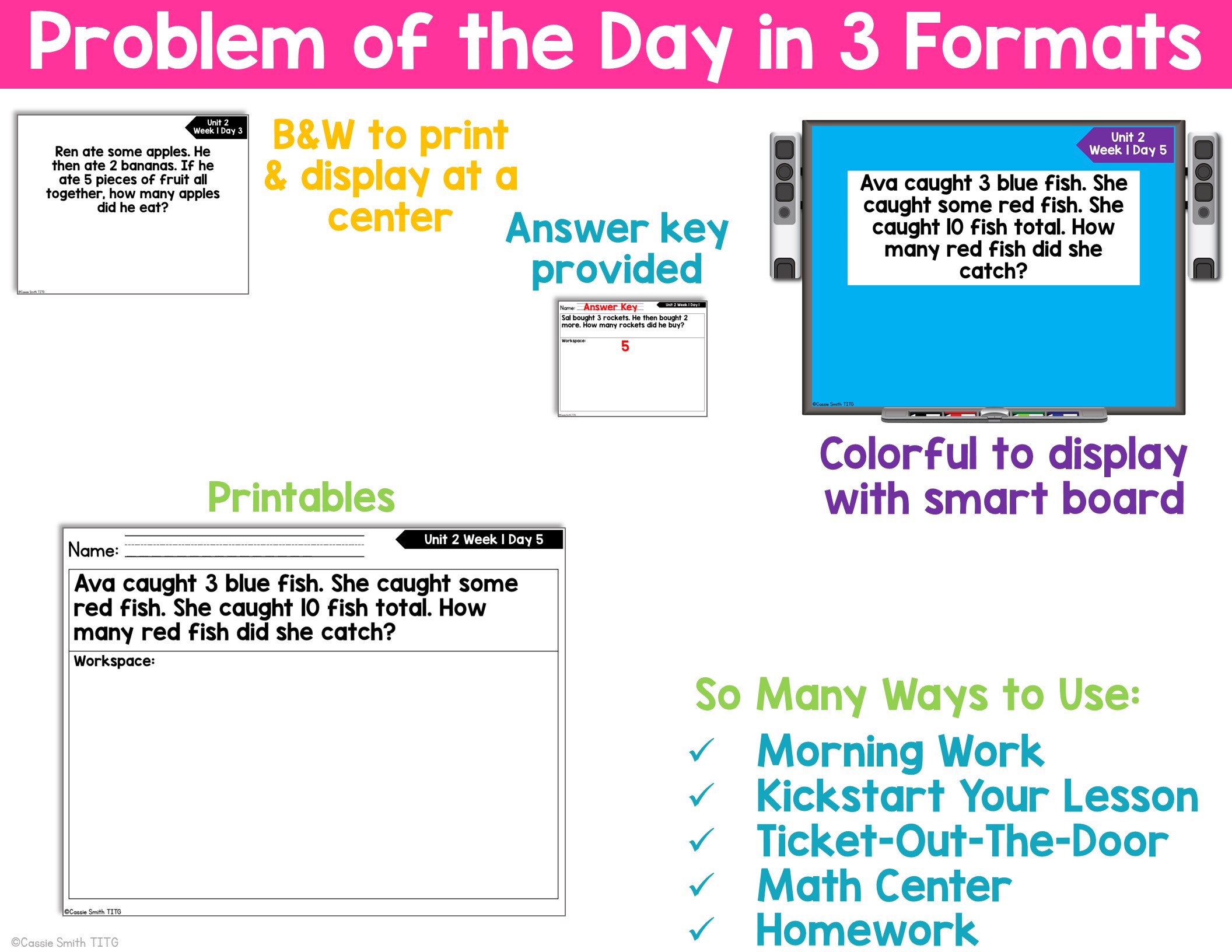 1st Grade Guided Math -Year Long Bundle - Image 8