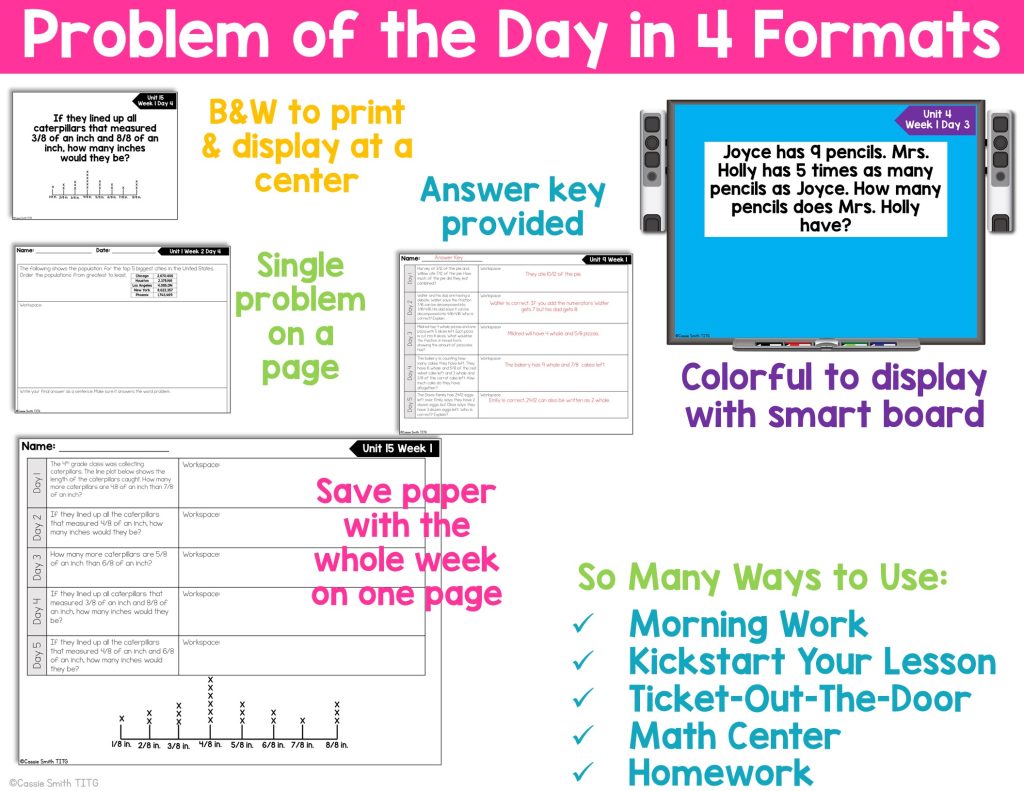 4th Grade Guided Math -Year Long Bundle - Thrifty in Third Grade