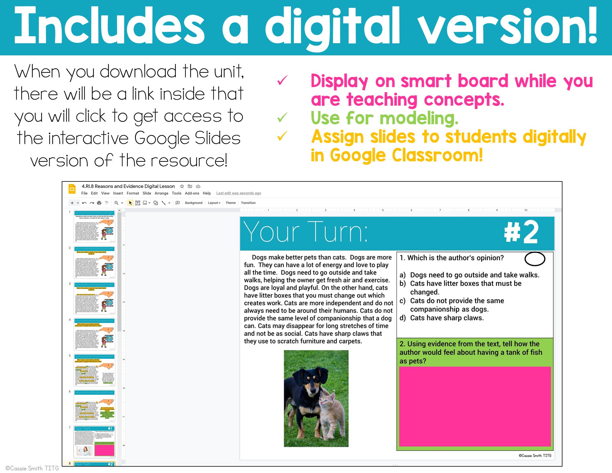 4th Grade Reading Comprehension Lessons -Google Classroom & Print BUNDLE - Image 6