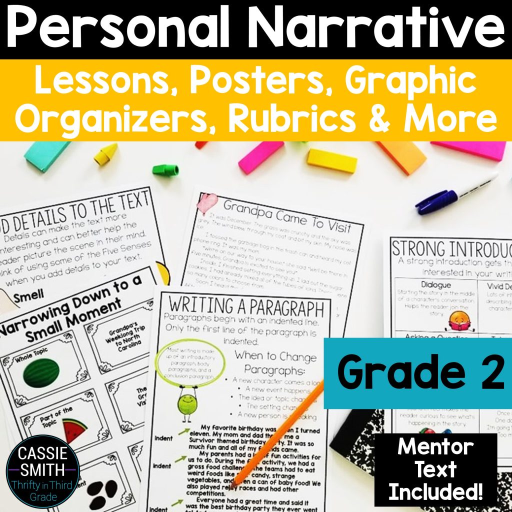 personal narrative writing examples 3rd grade