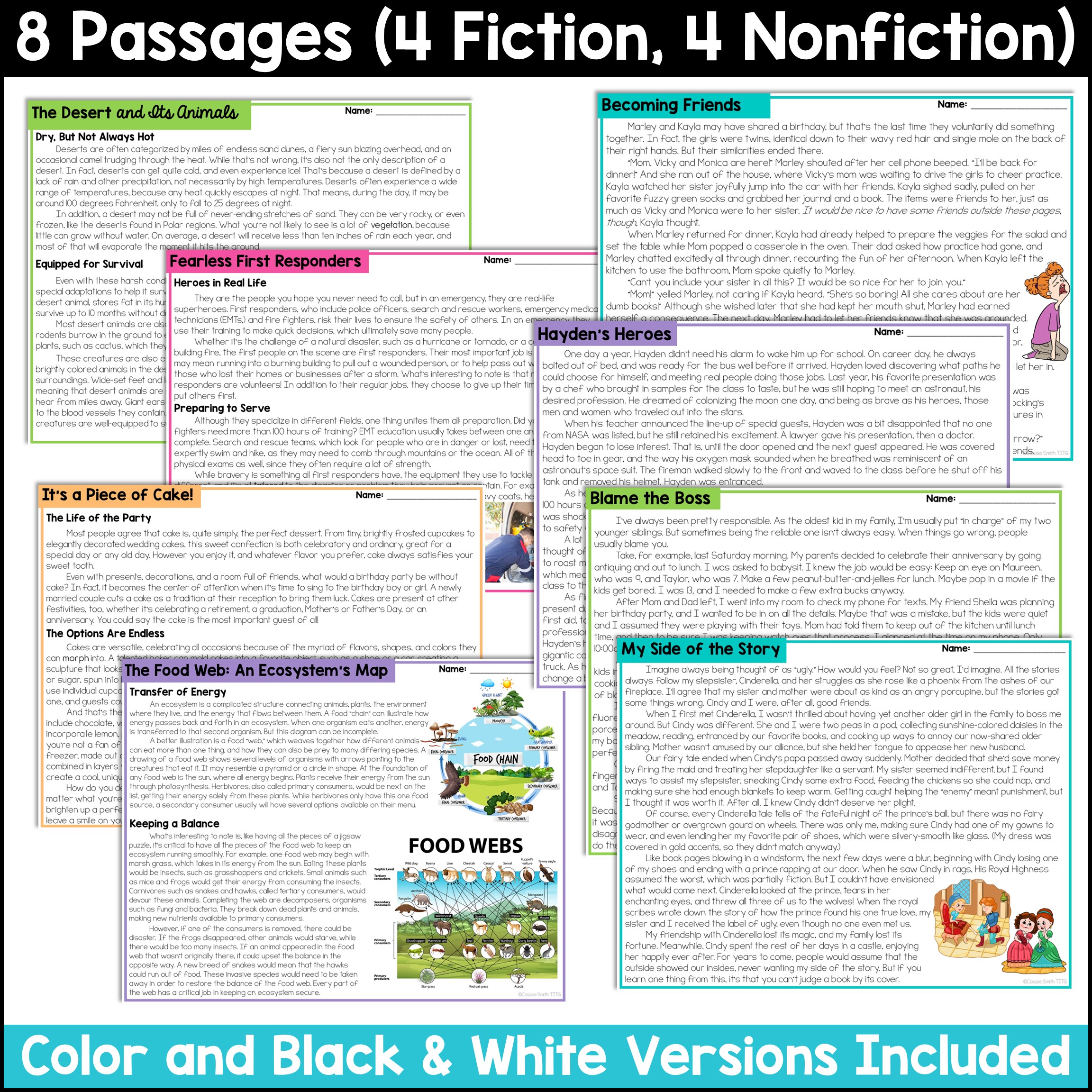 September Reading Passages - Activities and Anchor Charts - Image 2