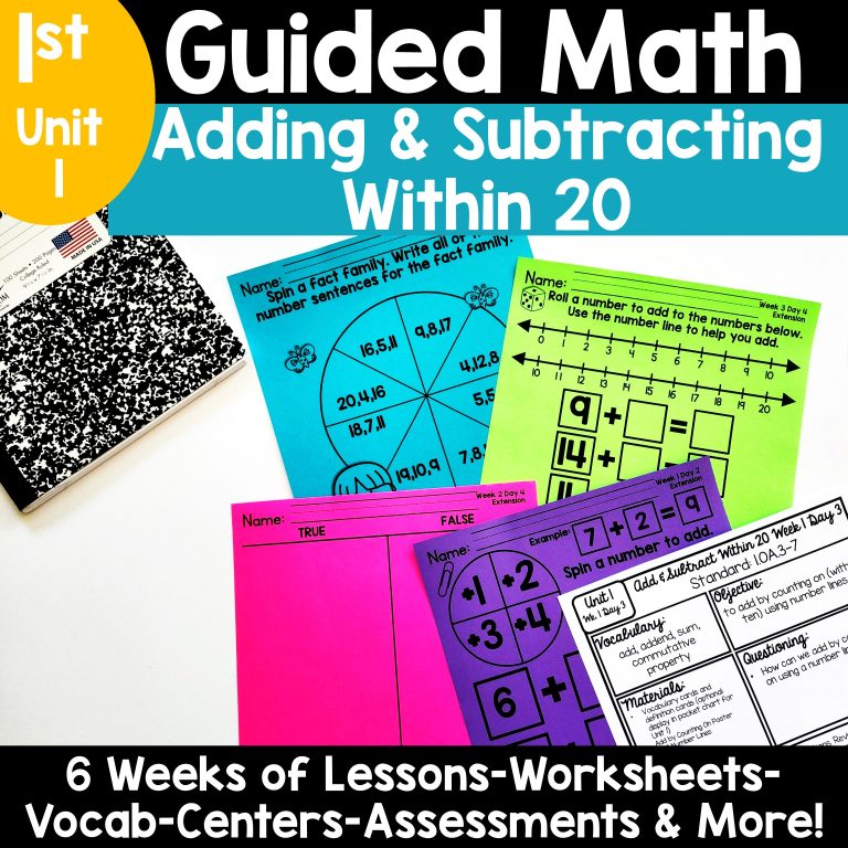 1st Grade Guided Math – Thrifty in Third Grade