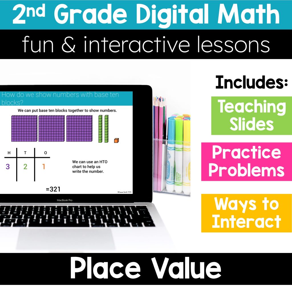 2nd Grade Guided Math -Google Classroom Unit 1 Place Value - Thrifty in ...